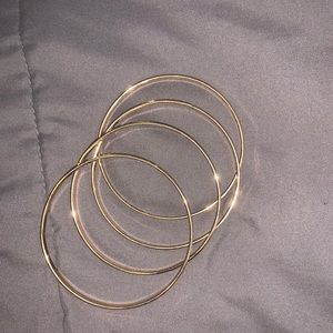 4 pack gold bangles